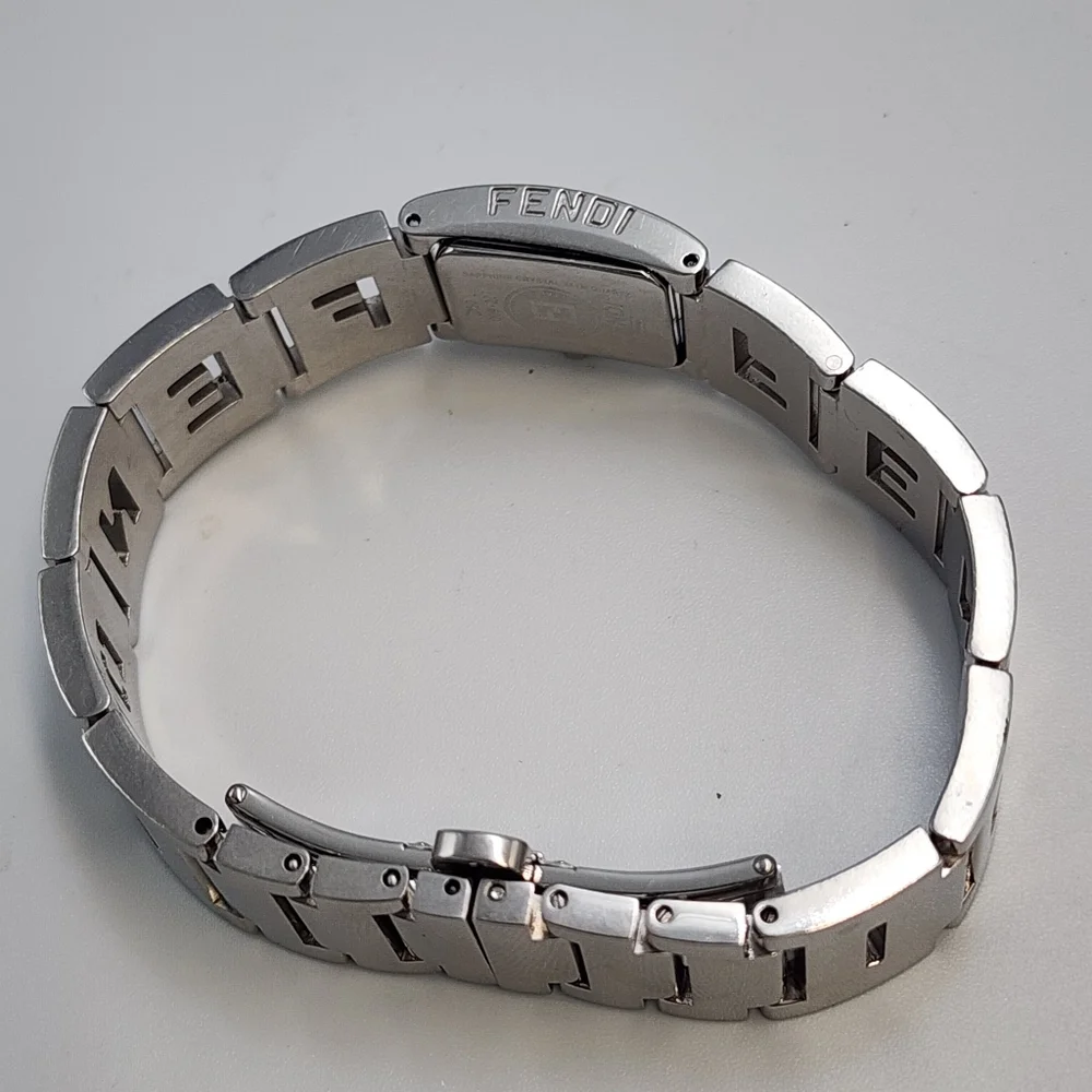 FENDI Woman's 3150L Stainless Watch With Blue Face